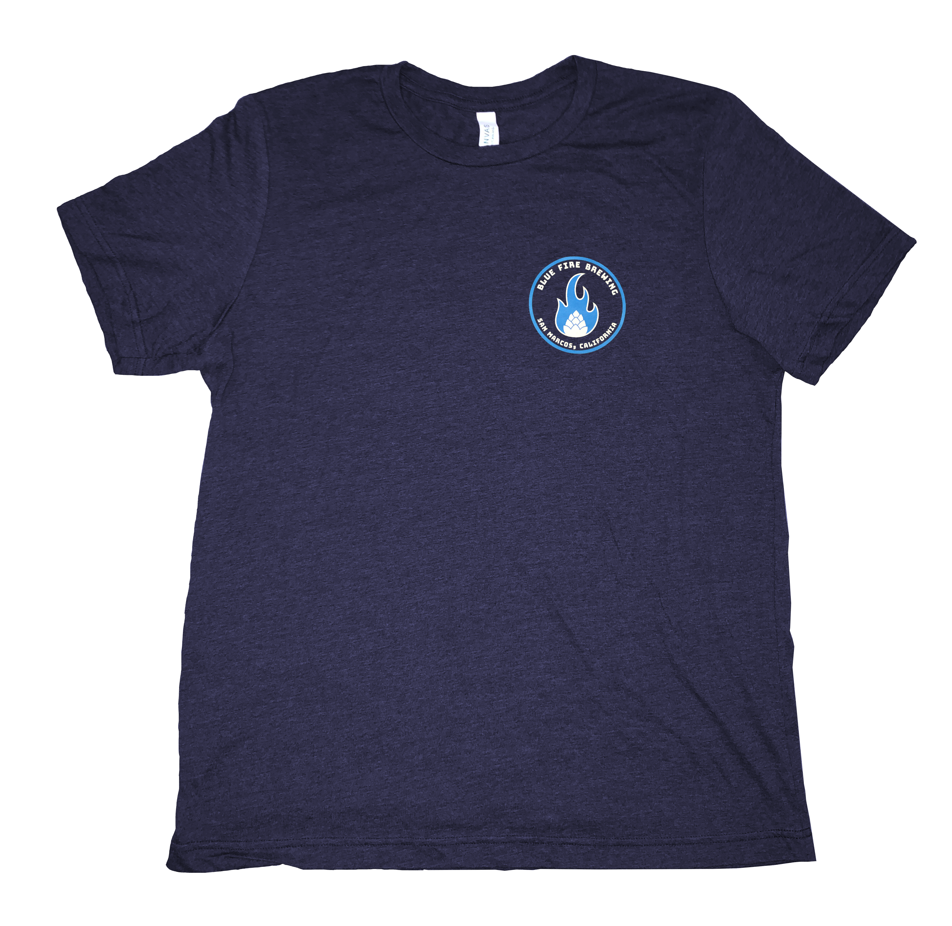 ★BADBLOOD★ Mystic Shield Print Ringer T-Shirt Navy NavyHeather_Clipped.png?v=